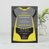 レーナのためのスーパーヒーローベビーシャワー招待状 招待状 (スタンド正面)