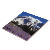 レーニア山のふもとの夏の野の花 2 タイル (側面)