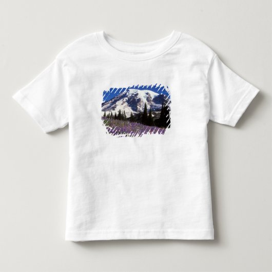 レーニア山のふもとの夏の野の花 2 トドラーTシャツ (正面)