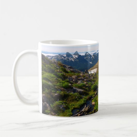 レーニア山のパノラマポイント コーヒーマグカップ (左)