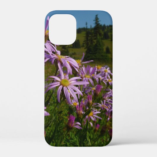 レーニア山のムラサキシオン Case-Mate iPhoneケース (裏面)