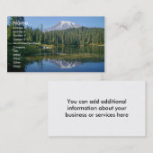 レーニア山の名刺。 名刺 (正面/裏面)