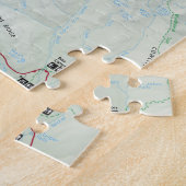 レーニア山の地図のパズル ジグソーパズル (側面)