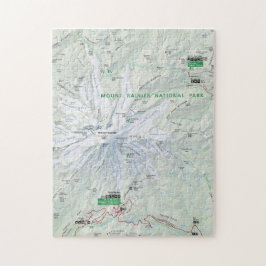 レーニア山の地図のパズル ジグソーパズル