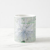 レーニア山の地図のマグ コーヒーマグカップ (中央)
