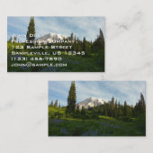 レーニア山の朝の光 名刺 (正面/裏面)