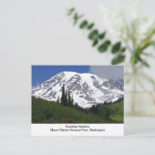 レーニア山の楽園草原の郵便はがき ポストカード (スタンド正面)