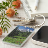 レーニア山の野生の花 キーホルダー (正面右)