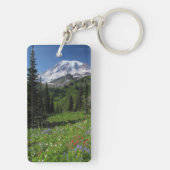 レーニア山の野生の花 キーホルダー (裏面)