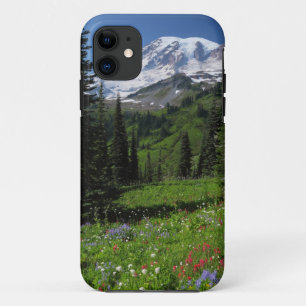 レーニア山の野生の花 iPhone 11 ケース