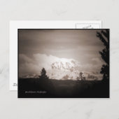 レーニア山のAntiqued郵便はがき ポストカード (正面/裏面)