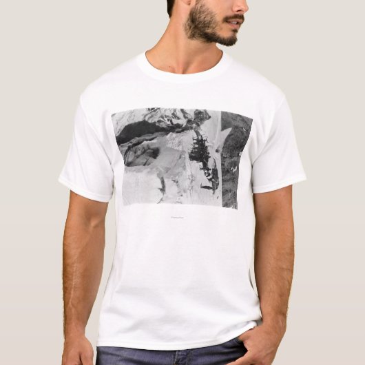 レーニア山のWA Nisquallyの氷河クライマー Tシャツ (正面)