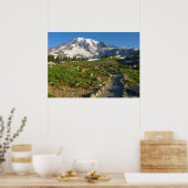 レーニア山スカイライントレイルビュー ポスター (キッチン)
