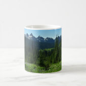 レーニア山国立公園からのカスケード山脈 コーヒーマグカップ (中央)