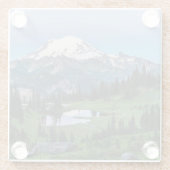 レーニア山国立公園 ガラスコースター (裏面)