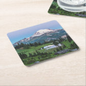 レーニア山国立公園 スクエアペーパーコースター (アングル)