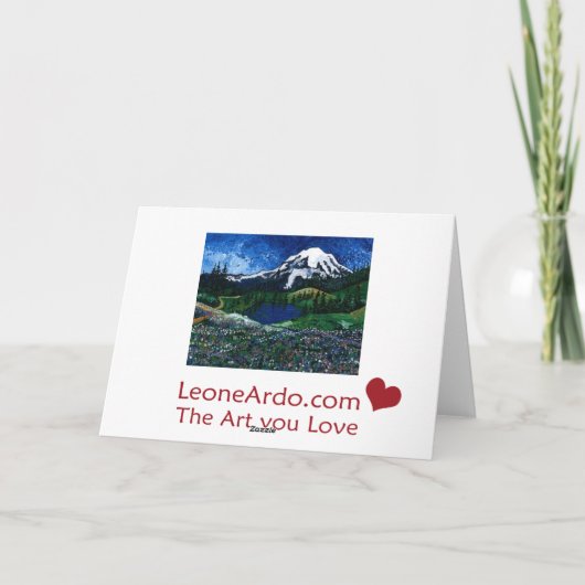 レーニア山 カード (裏面)