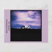 レーニア山、ワシントン州 ポストカード