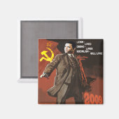 レーニンはオバマの命を救った マグネット (正面/裏面)
