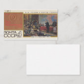 レーニンは、ソ連の電化地図だった ノートカード (正面/裏面)