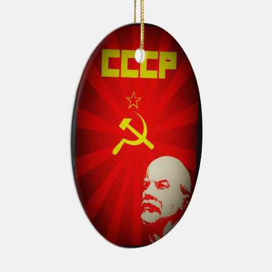 レーニンロシアのソビエト共産主義のプロパガンダのヴィンテージf セラミックオーナメント (右)