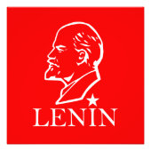 レーニン, ソ連, CCCP, ソビエト連邦, 共産主義 フォトプリント            (正面)