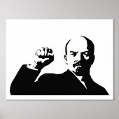 レーニン, ソ連, CCCP, ソビエト連邦, 共産主義 箔ポスター (正面)