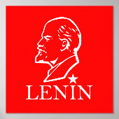 レーニン, ソ連, CCCP, ソビエト連邦, 共産主義 箔ポスター (正面)