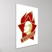 レーニン, ソ連, CCCP, ソビエト連邦, 共産主義 箔ポスター (レイダウン)