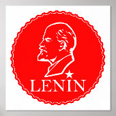 レーニン, ソ連, CCCP, ソビエト連邦, 共産主義 箔ポスター (正面)