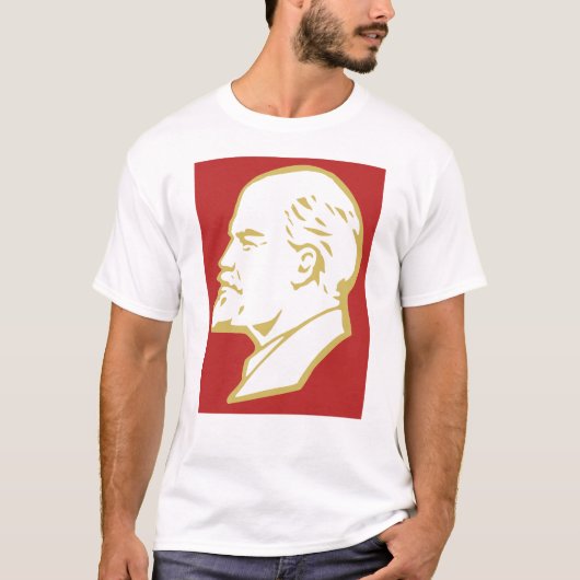 レーニン, ソ連, CCCP, ソビエト連邦, 共産主義 Tシャツ (正面)
