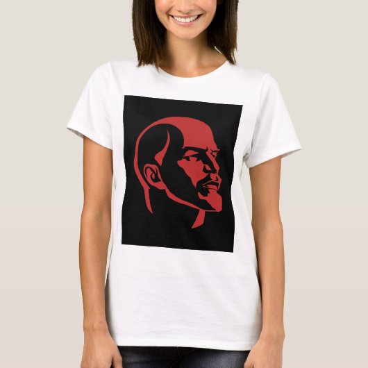 レーニン, ソ連, CCCP, ソビエト連邦, 共産主義 Tシャツ (正面)