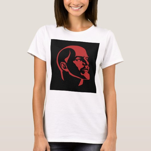 レーニン, ソ連, CCCP, ソビエト連邦, 共産主義 Tシャツ (正面)
