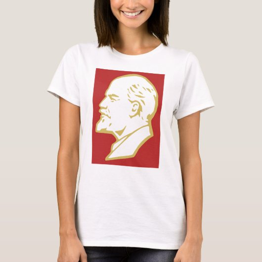 レーニン, ソ連, CCCP, ソビエト連邦, 共産主義 Tシャツ (正面)