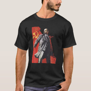 レーニン・フォーエバー・ソ連ソ連ロシアレトロビンタ Tシャツ