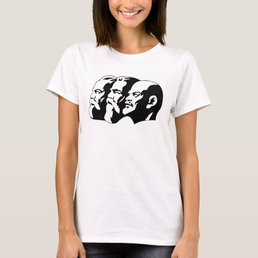 レーニン, マルクス, エンゲルス, ソ連, 共産主義 Tシャツ (正面)