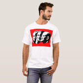 レーニン、マルクス、エンゲルス、ソ連、共産主義 Tシャツ (正面フル)