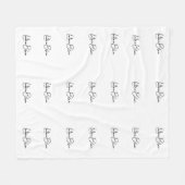 レーヌブルーフリースブランケット フリースブランケット (正面(横))