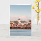 レーヌロフォテンノルウェー カード (黄色い花)