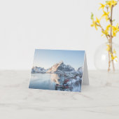 レーヌロフォテンノルウェー カード (黄色い花)