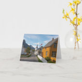 レーヌロフォテンノルウェー カード (黄色い花)