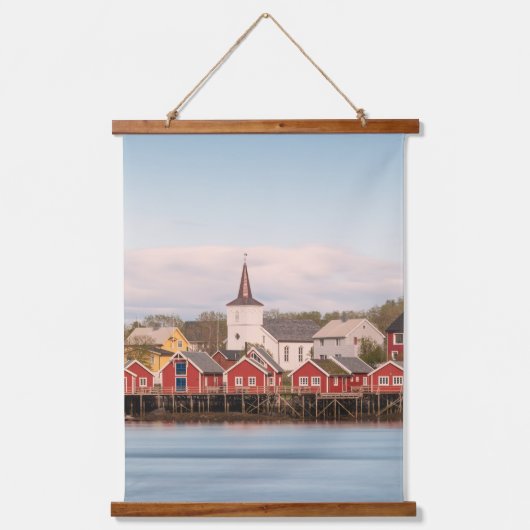 レーヌロフォテンノルウェー 吊り下げ型タペストリー (正面)