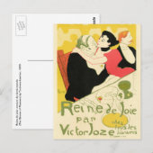 レーヌ・ド・ジョワ(Queen of Pleasure)トゥールーズ・ロートレック ポストカード (正面/裏面)