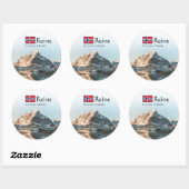 レーネ・ロフォーテン諸島のお土産 ラウンドシール (シート)