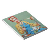 レーバーのロージーがトーストしたチーズを作る ノートパッド (アングル)