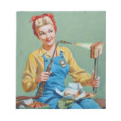 レーバーのロージーがトーストしたチーズを作る ノートパッド (正面)