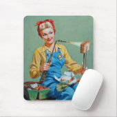 レーバーのロージーがトーストしたチーズを作る マウスパッド (マウス)