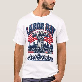 レーバーデイの服 - アメリカのバックボーン ヴィンテージ Tシャツ