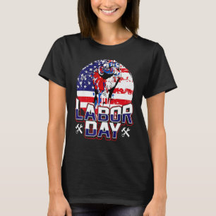 レーバーデー お祝い アメリカ国旗 最高の祭典 Tシャツ