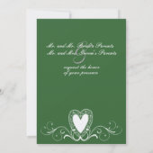 レービクトリアンスハート結婚式招待状 招待状 (裏面)